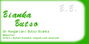 bianka butso business card